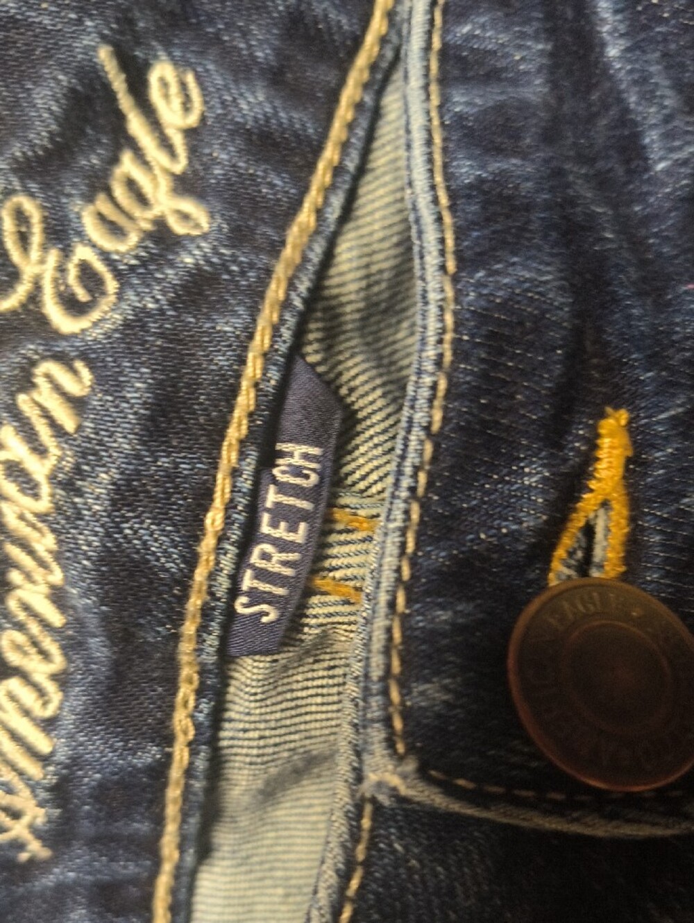 American Eagle Outfitters Women’s Faded Blue Flare Jeans 816 - Picture 4 of 11